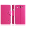 IMAK Cross Flip Leather Cases Book Holster Folder Covers for LG Optimus G Pro E988 - Rose