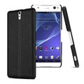 IMAK Ruiyi Leather Cases Holster Covers Housing for Sony Xperia C5 Ultra - Black