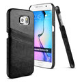IMAK Sagacity Leather Cases Holster Covers Shell for Samsung Galaxy S6 G920F G9200 - Black