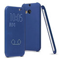 IMAK Smart Dot Matrix Flip Leather Cases for HTC One 2 M8 M8x One+ - Blue