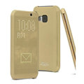 IMAK Smart Dot Matrix Flip Leather Cases for HTC One M9 - Gold