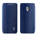 IMAK Squirrel Lines Leather Cases Support Holster Covers for HTC Desire 700 7088 - Blue