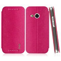 IMAK Squirrel Lines Leather Cases Support Holster Covers for HTC One mini 2 M8 mini - Rose
