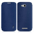 IMAK Squirrel Lines Leather Cases Support Holster Covers for Huawei B199 - Blue