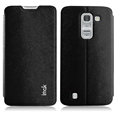 IMAK Squirrel Lines Leather Cases Support Holster Covers for LG Optimus G Pro 2 - Black