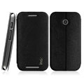 IMAK Squirrel Lines Leather Cases Support Holster Covers for Motorola E XT1021 XT1022 XT1025 - Black