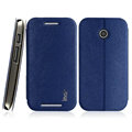 IMAK Squirrel Lines Leather Cases Support Holster Covers for Motorola E XT1021 XT1022 XT1025 - Blue