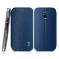 IMAK Squirrel Lines Leather Cases Support Holster Covers for Motorola G2 - Blue