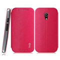 IMAK Squirrel Lines Leather Cases Support Holster Covers for Motorola G2 - Rose