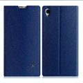 IMAK Squirrel Lines Leather Cases Support Holster Covers for Sony Ericsson L39t L39U Z1 - Blue