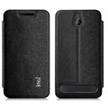 IMAK Squirrel Lines Leather Cases Support Holster Covers for Sony Xperia E1 - Black