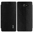 IMAK Squirrel Lines Leather Cases Support Holster Covers for Sony Xperia M2 S50H - Black