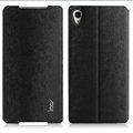 IMAK Squirrel Lines Leather Cases Support Holster Covers for Sony Xperia Z2 D6503 L50w - Black