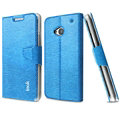Slim IMAK Snake Print Holder Leather Cases for HTC One 802w 802t 802d - Blue
