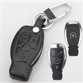 Elegant Genuine Leather Auto Key Bags Smart for Benz GLK250 - Black