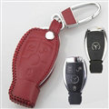 Elegant Genuine Leather Auto Key Bags Smart for Benz GLK300 - Red