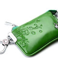 Import Universal Butterfly Genuine Leather Auto Key Bags - Green