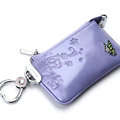 Import Universal Butterfly Genuine Leather Auto Key Bags - Purple
