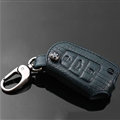 Luxury Genuine Leather Crocodile Grain Auto Key Bags Fold for Audi A1 - Blue