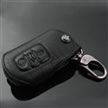Luxury Genuine Leather Crocodile Grain Auto Key Bags Small Smart for Audi Q5 - Black