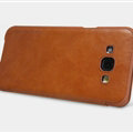 Nillkin Qin Flip Leather Case Book Holster Covers for Samsung Galaxy A8 A8000 - Brown