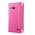 Nillkin Sparkle Flip Leather Case Book Holster Covers for Nokia Lumia 735 730 - Rose