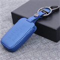 Personalized Genuine Leather Auto Key Bags Smart for Land Rover Range Rover - Blue