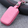 Personalized Genuine Leather Auto Key Bags Smart for Land Rover Range Rover - Pink