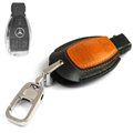 Simple Genuine Leather Auto Key Bags Smart for Benz R300L - Black