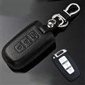 Simple Genuine Leather Auto Key Bags Smart for KIA Forte - Black