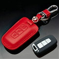 Simple Genuine Leather Auto Key Bags Smart for KIA Sorento - Red