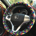 Cool Man Wave Camo Cloth Car Steering Wheel Covers 15 inch 38CM - Color