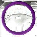 Cooling Colorful Green Rubber Car Steering Wheel Cover 15 Inch 38CM - Purple