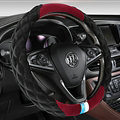 Exquisite Car Steering Wheel Wrap Velvet 15 Inch 38CM - Black