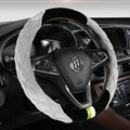 Exquisite Car Steering Wheel Wrap Velvet 15 Inch 38CM - Grey