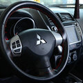 Unique Car Steering Wheels Covers Cowhide Genuine Leather 15 Inch 38CM - Black