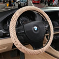Cheapest Fun Car Steering Wheel Wrap Ice Silk 15 Inch 38CM - Beige