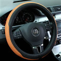 Unique Car Steering Wheel Wrap Ice Silk 15 Inch 38CM - Brown