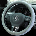 Unique Car Steering Wheel Wrap Ice Silk 15 Inch 38CM - Grey