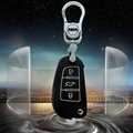 Good Genuine Leather Auto Key Bags Fold for Audi A3 - Black