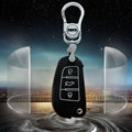 Good Genuine Leather Auto Key Bags Fold for Audi A5 - Black