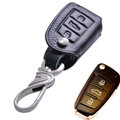 Special Genuine Leather Automobile Key Bags Fold for Audi A4L - Black