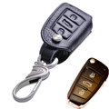 Special Genuine Leather Automobile Key Bags Fold for Audi A5 - Black