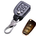 Special Genuine Leather Automobile Key Bags Fold for Audi Q7 - Black