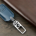 Unique Genuine Leather Auto Key Bags Fold for Audi Q7 - Blue
