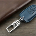 Unique Genuine Leather Key Ring Auto Key Bags Smart for Audi A7 - Blue