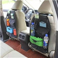 Car Seat Organizer Holder Multi-Pocket Travel Storage Bag Mesh Hanger Pocket - Black