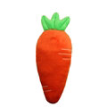 Cute Large Carrot Car Seat Safety Belt Covers Pads Winter Plush Long Cushion 1pcs - Orange