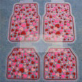 5pcs Rubber Car Floor Mats Women Hearts Universal Carpet Interior Decorative Sets - Red