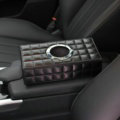 Elegant Leather Car Tissue Paper Box Holder Case Vehicle Interior Accessories - Black